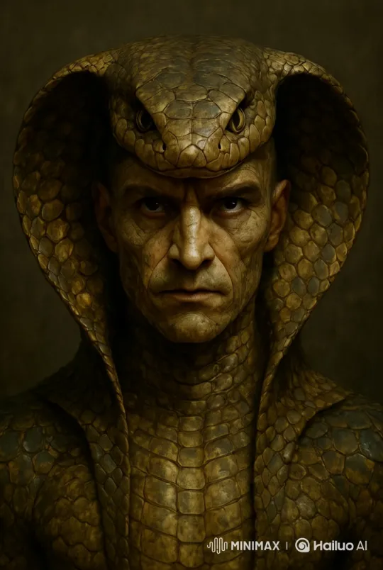 Mysterious Cobra Warrior in Ancient Temple – AI Generated Video | Hailuo AI