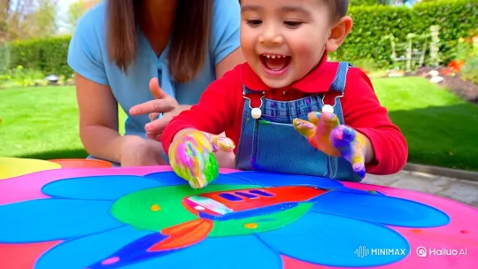 Children's Dreams Blossom in Sunlit Garden – AI Generated Video | Hailuo AI