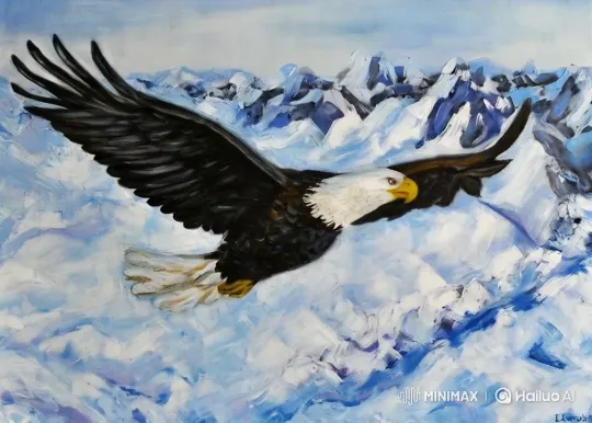 Eagle Dances Lezginka in Majestic Mountain Setting – AI Generated Video | Hailuo AI