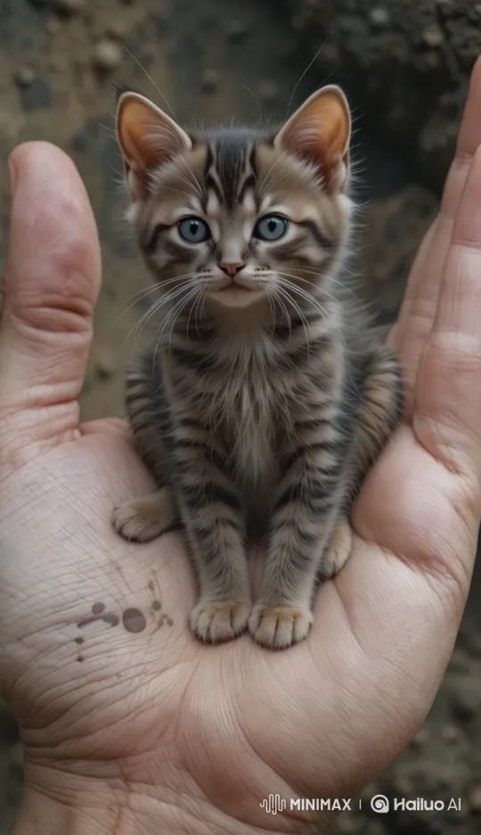 Cuteness Overload: Close-up of a Tiny Kitten – AI Generated Video | Hailuo AI