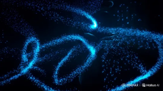 Mysterious Dance of Particles and Neurons – AI Generated Video | Hailuo AI