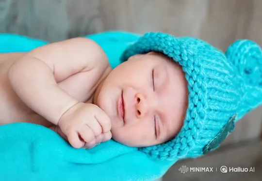 Baby's Playful Dance in Soft-Lit Setting – AI Generated Video | Hailuo AI