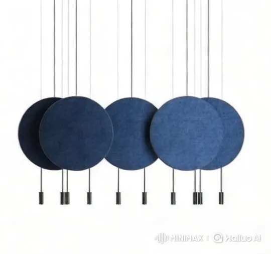 Harmonious Dance of Five Blue Pendants – AI Generated Video | Hailuo AI