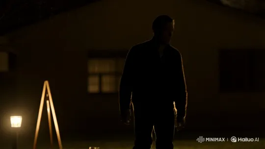 Nocturnal Journey: Shadowed Solitary Walker in Mysterious Night – AI Generated Video | Hailuo AI
