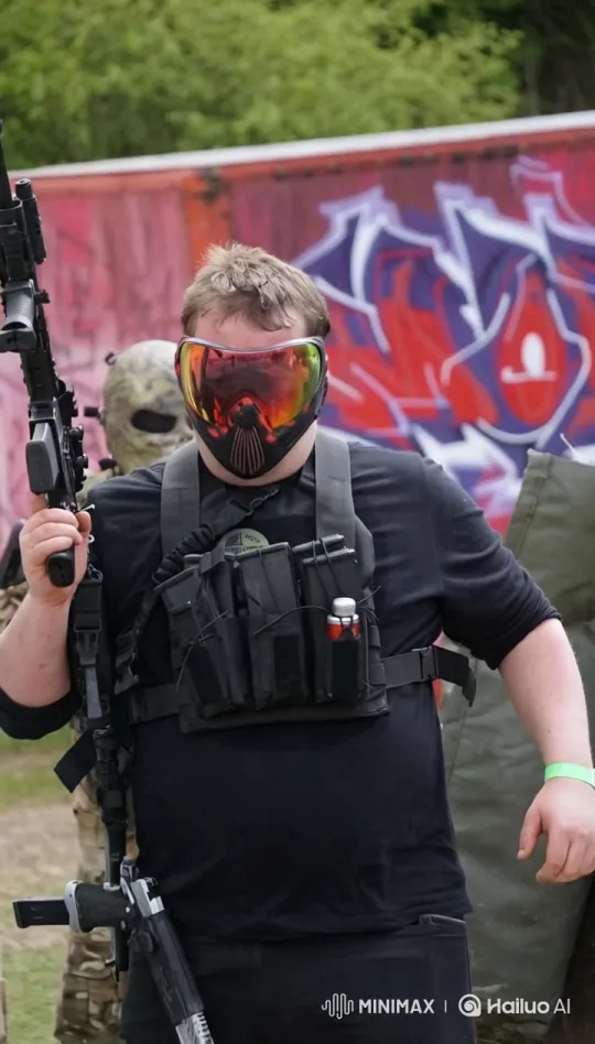 Tactical Man Escapes Explosion in Urban Setting – AI Generated Video | Hailuo AI