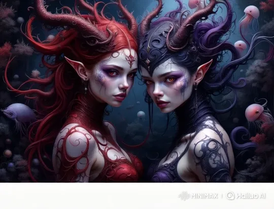 Underwater Serenity with Live2D Animated Girls – AI Generated Video | Hailuo AI