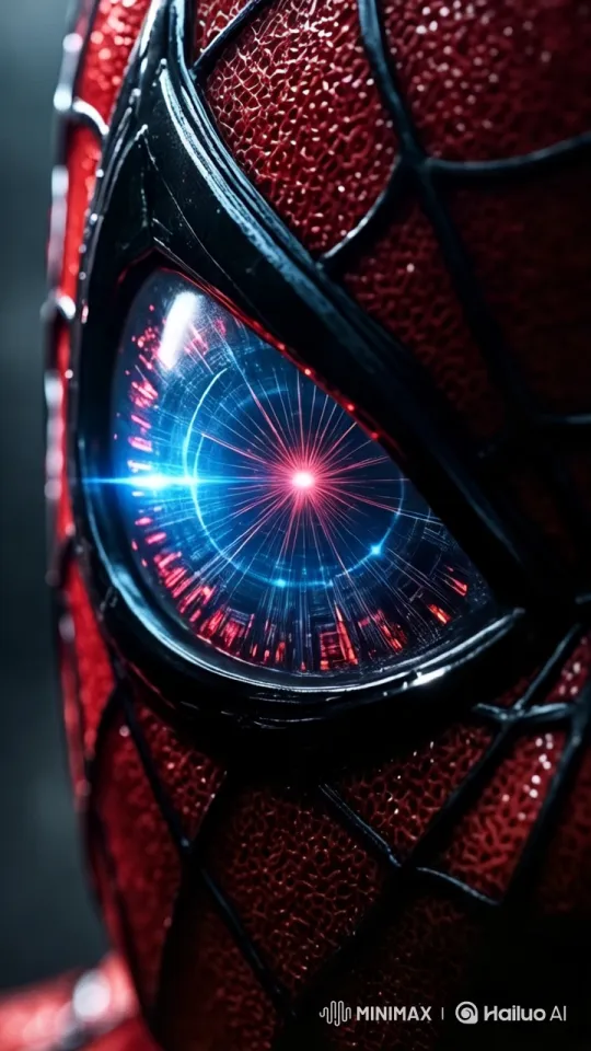 Spider-Man's Mask: Detailed Craftsmanship and Futuristic Aesthetics – AI Generated Video | Hailuo AI