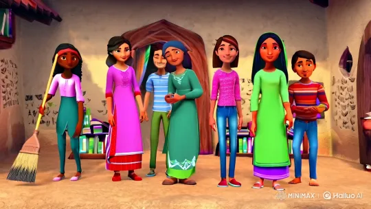 Six Friends Revive Village Library in a Week – AI Generated Video | Hailuo AI