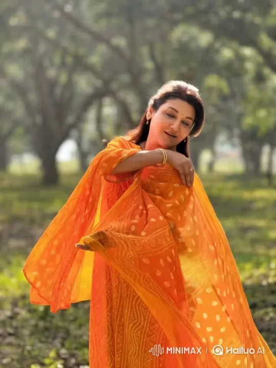 Vibrant Woman Dances Gracefully in Sunlit Forest – AI Generated Video | Hailuo AI