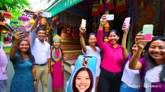 Indonesian Selfies Transformed into American Scenes via AI – AI Generated Video | Hailuo AI