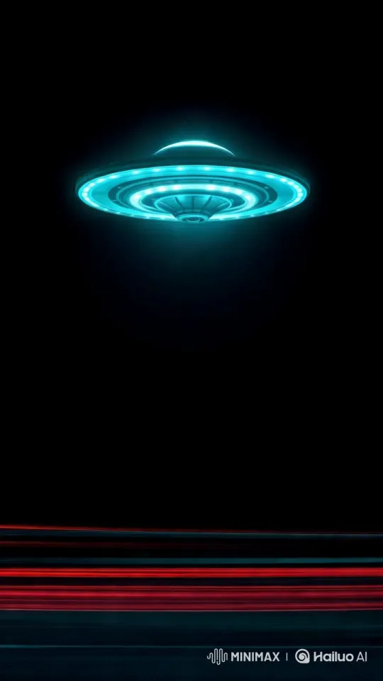 Mysterious UFO with Blue Glow in 4K Cinematic Video – AI Generated Video | Hailuo AI