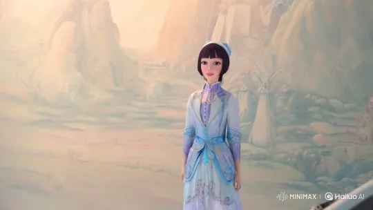 Hailuo I2V-01-Live: Dynamic Artistry in Serene Setting – AI Generated Video | Hailuo AI