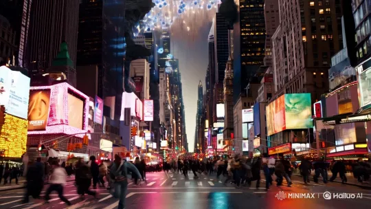 Avengers Face Multiverse Threat in Times Square Chaos – AI Generated Video | Hailuo AI