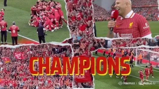Liverpool Triumphs: Champions Celebration at Stadium – AI Generated Video | Hailuo AI