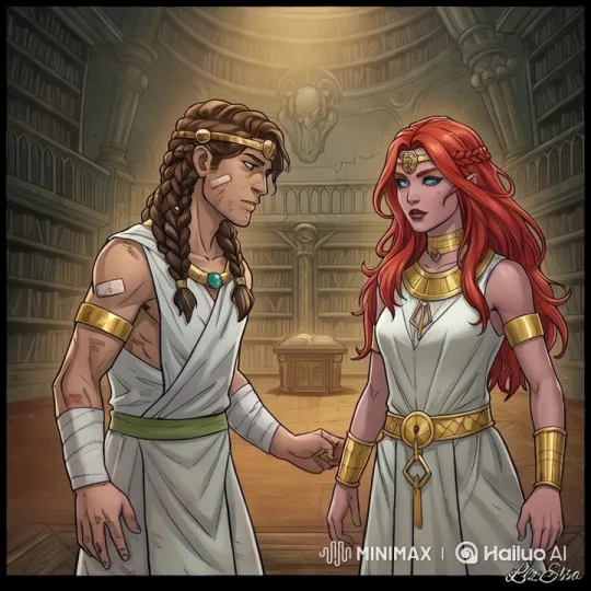 Ancient Library: A Tale of Suffering and Empathy – AI Generated Video | Hailuo AI