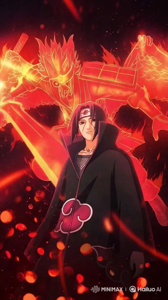 Fiery Warrior and Cloaked Figure in Dynamic Encounter – AI Generated Video | Hailuo AI