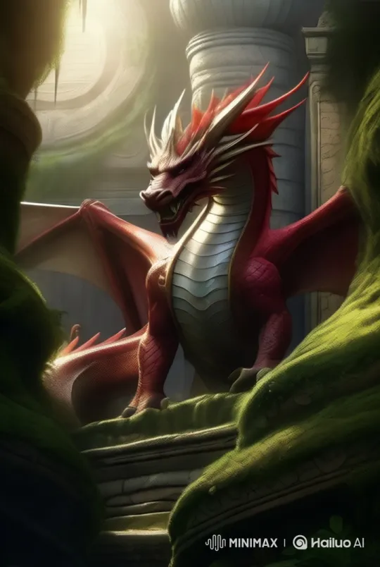 Dragon Prepares to Roar Amidst Stormy Chaos – AI Generated Video | Hailuo AI