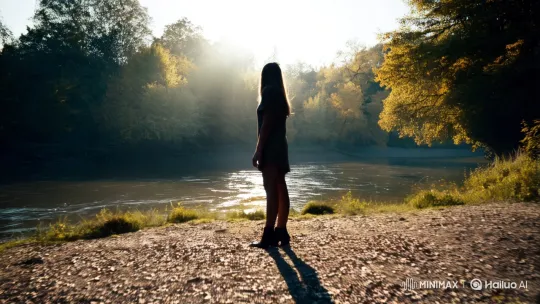 Horror Transformation by Riverside with Cinematic Lighting – AI Generated Video | Hailuo AI
