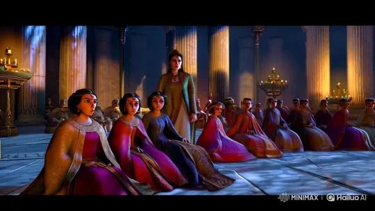 Queen Adya Commands the Court with Intensity – AI Generated Video | Hailuo AI
