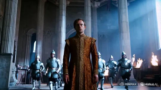 Betrayal Unveiled in a Grand Hall: A Dramatic Capture – AI Generated Video | Hailuo AI