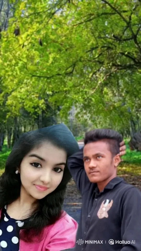 Intimate Moment in a Lush Park Setting – AI Generated Video | Hailuo AI