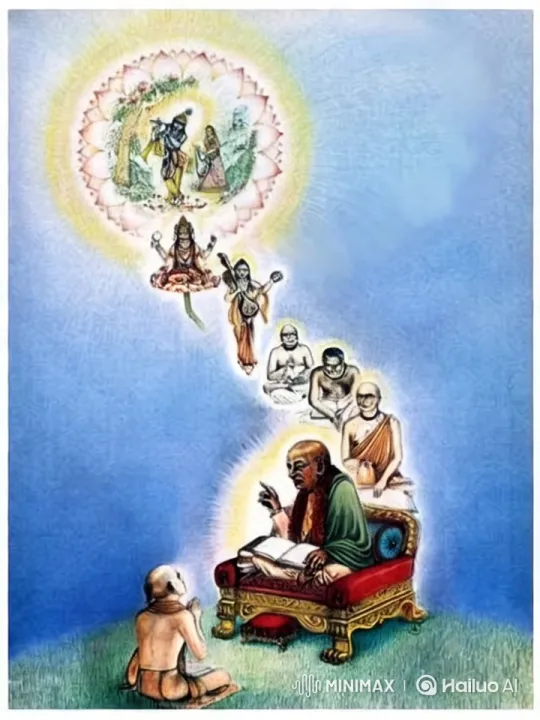Divine Lineage of Srila Prabhupad – AI Generated Video | Hailuo AI