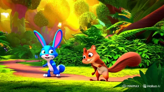 Animated Forest Adventure: Zoom and Zing's Quest – AI Generated Video | Hailuo AI