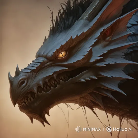 Stunning Dragon's Head: A Study in Detail and Power – AI Generated Video | Hailuo AI