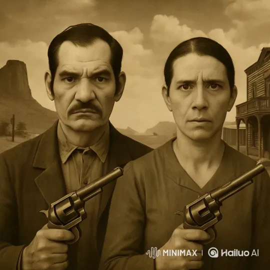 High-Stakes Western Showdown Prelude – AI Generated Video | Hailuo AI
