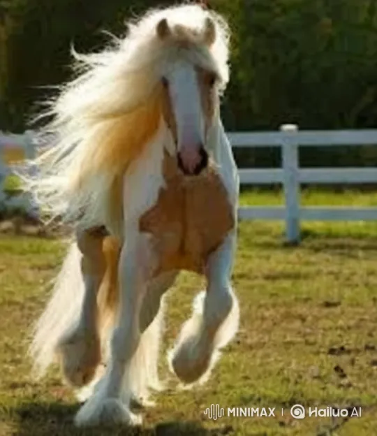 Regal Princess Gallops Gracefully Across Golden Field – AI Generated Video | Hailuo AI