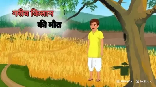 Rural Dawn: Farmer Ramu in Serene Wheat Field – AI Generated Video | Hailuo AI