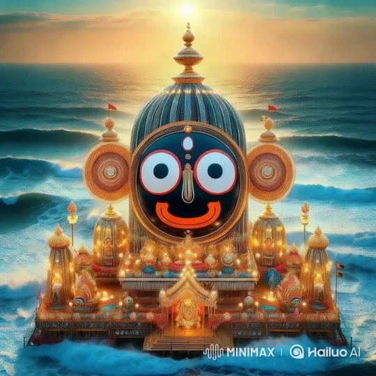 Grand Temple Floating Amidst Ocean's Majesty – AI Generated Video | Hailuo AI