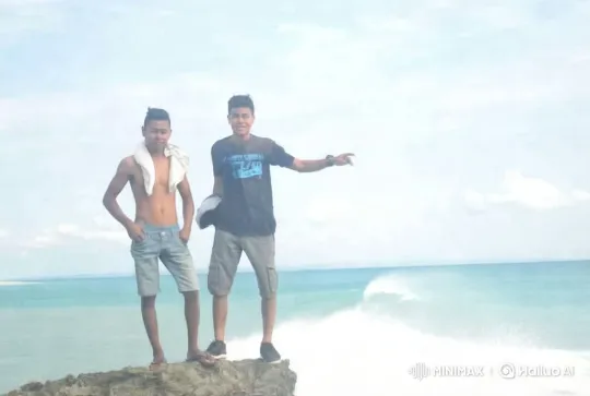 Young Men on Cliff Overlooking Ocean – AI Generated Video | Hailuo AI