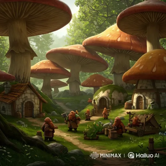 A Stroll Through the Enchanted Gnome Village – AI Generated Video | Hailuo AI