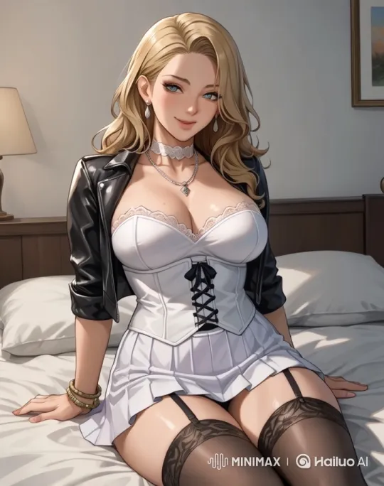 Embarrassed Woman in Cozy Bedroom Setting – AI Generated Video | Hailuo AI