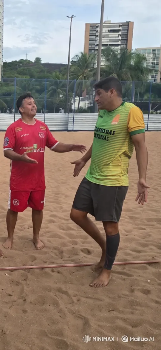 Volleyball Game: Friendship and Scenic Beach Setting – AI Generated Video | Hailuo AI