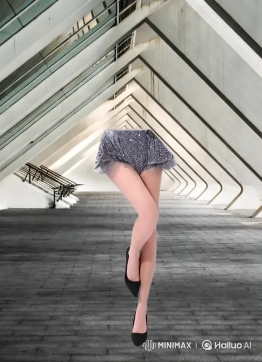 K-Pop Dancer Showcases Precision in Modern Corridor – AI Generated Video | Hailuo AI