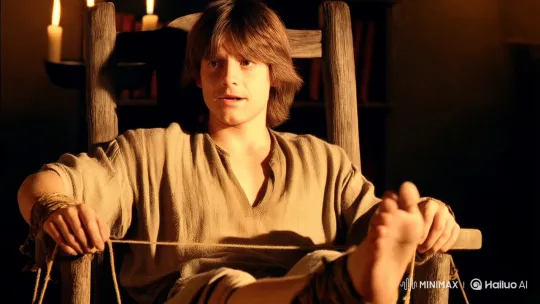 Luke Skywalker's Ticklish Ordeal in a Medieval Setting – AI Generated Video | Hailuo AI