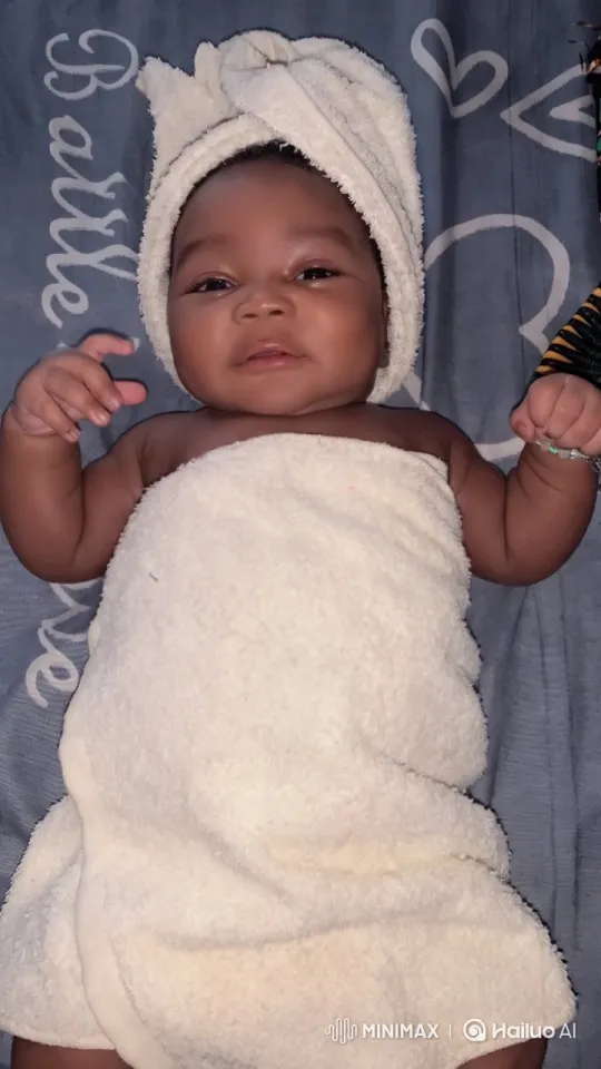 Cozy Nursery Scene: Baby Dancing in Towels – AI Generated Video | Hailuo AI