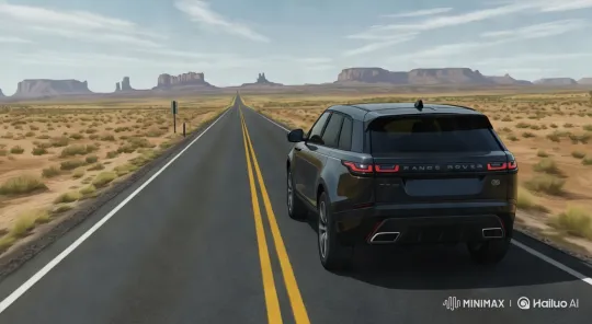 Range Rover Velar: Elegance on Mountainous Drive – AI Generated Video | Hailuo AI