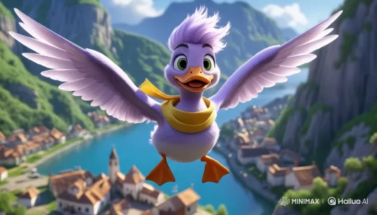 Elío's Flight Over Lalamora in Vibrant Live2D Animation – AI Generated Video | Hailuo AI