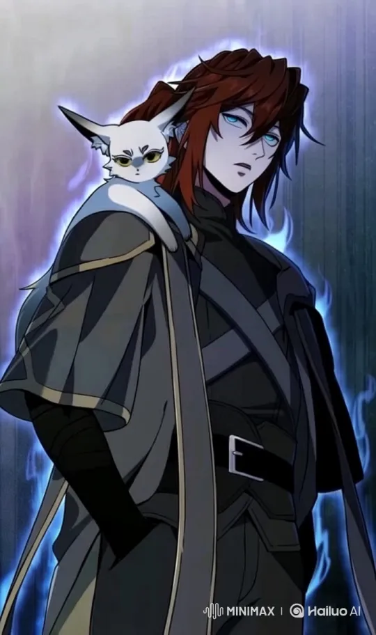 Red-Haired Character with Aura in Dark Mystic Setting – AI Generated Video | Hailuo AI