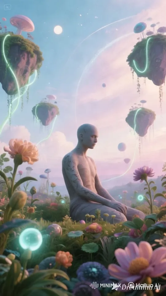 Surreal Ethereal Landscape with Luminescent Flora – AI Generated Video | Hailuo AI