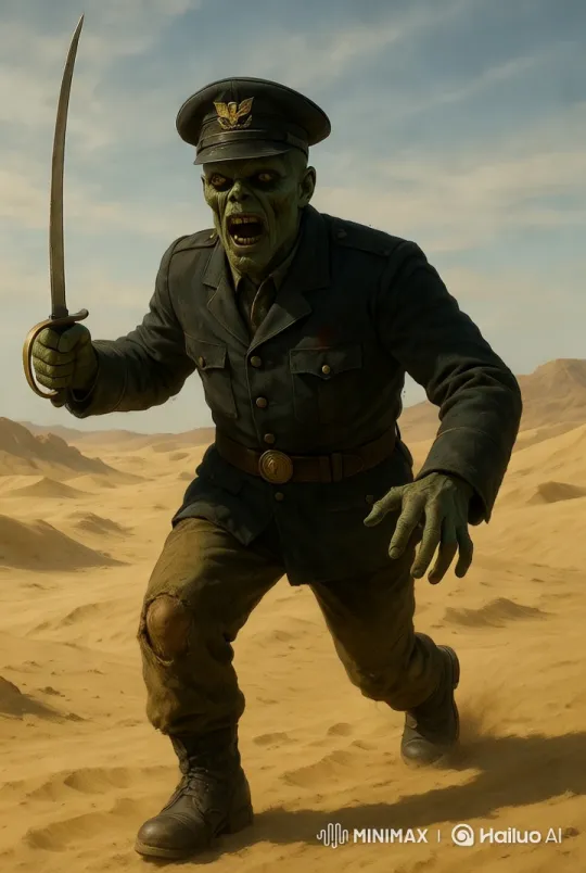 Soldier's Journey Across a Vast Desert Landscape – AI Generated Video | Hailuo AI