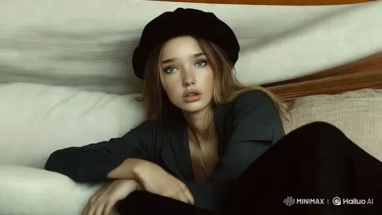 Woman on Couch in Tense, Intimate Scene – AI Generated Video | Hailuo AI