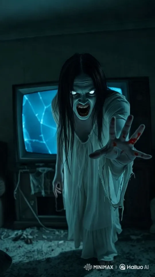 Victorian Nursery Haunting: Creepy Figure Crawls on Ceiling – AI Generated Video | Hailuo AI