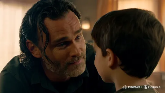 Rick Grimes Expects Humor in Heartfelt Father-Son Moment – AI Generated Video | Hailuo AI