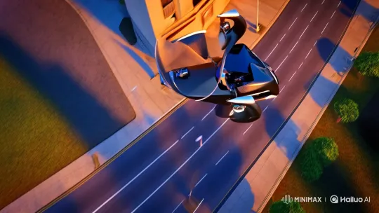 Flying Bicycle Revolutionizes Urban Transport in Futuristic Short Film – AI Generated Video | Hailuo AI