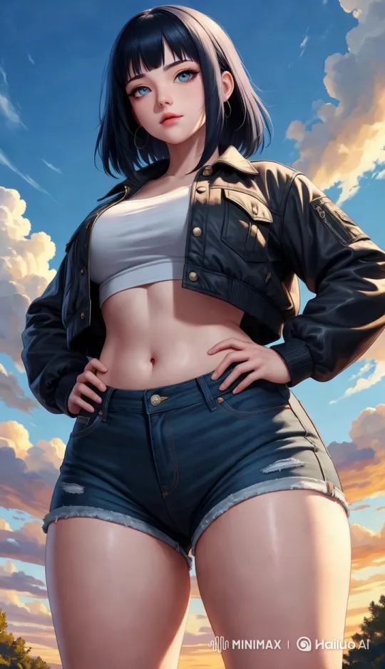 Confident Woman in Serene Landscape – AI Generated Video | Hailuo AI