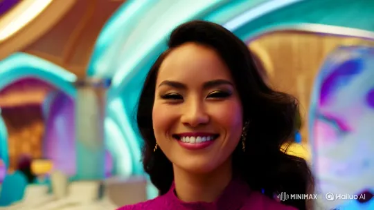 Futuristic Romance: Italian-Chinese Woman Kisses Chrome Robot – AI Generated Video | Hailuo AI
